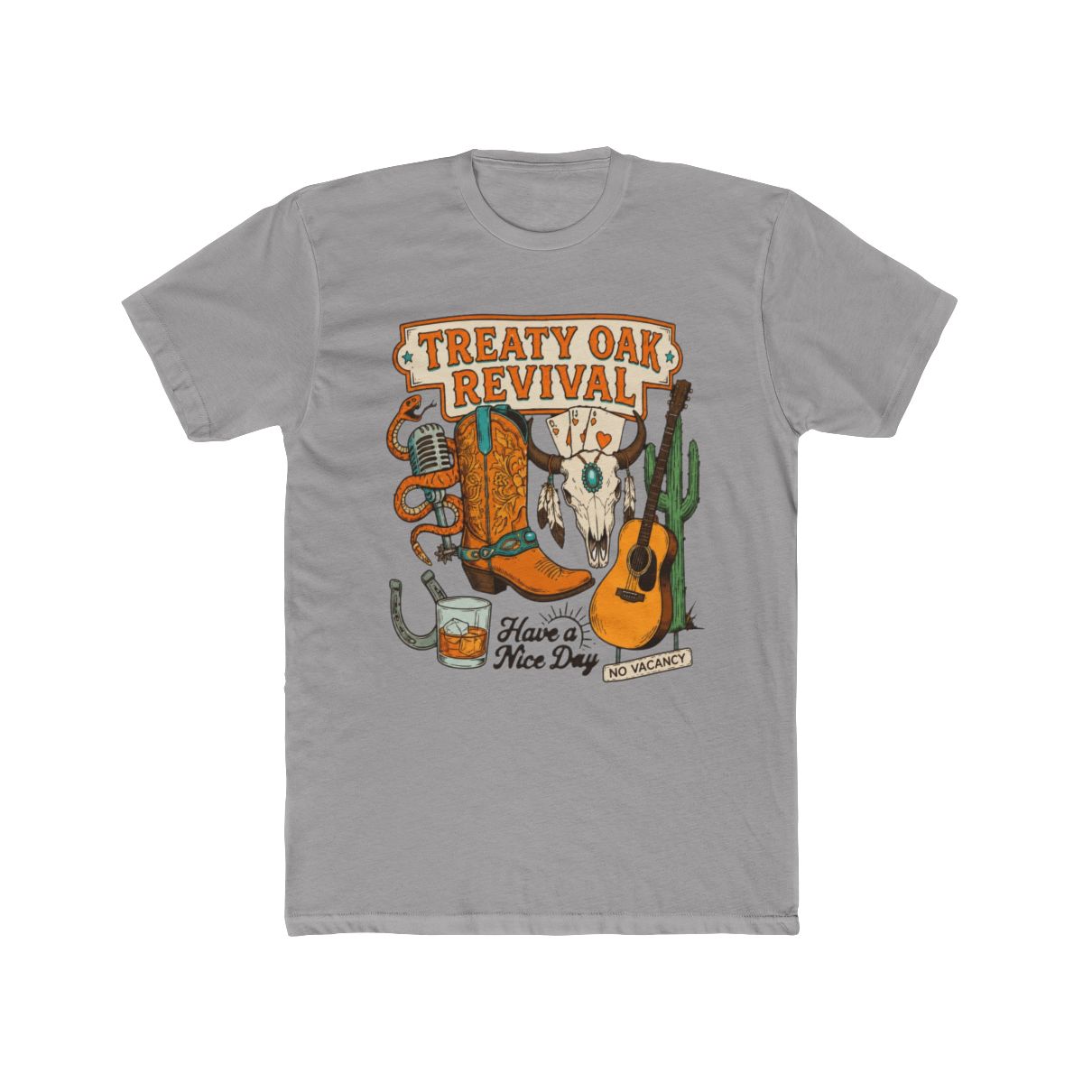 Treaty Oak Revival, Country Music, Vintage Western Cowboy - Official T-Shirts merchandise