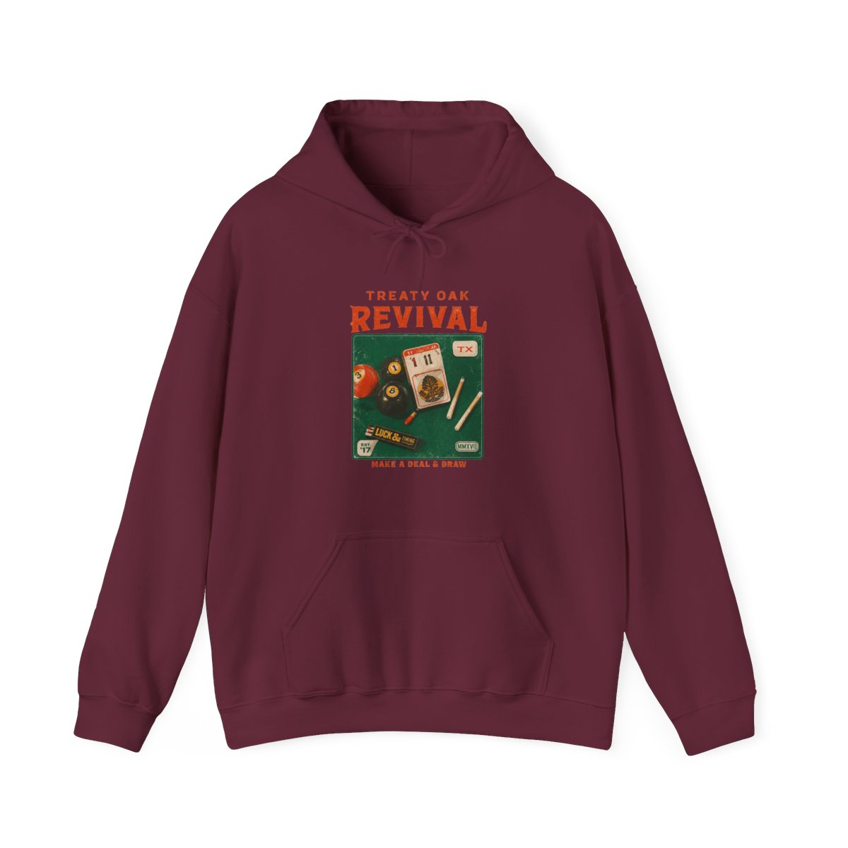 Streetwear Graphic Hoodie | Casual Pullover for Everyday Layering | Treaty Oak Revival - alternate angle 3, merchandise