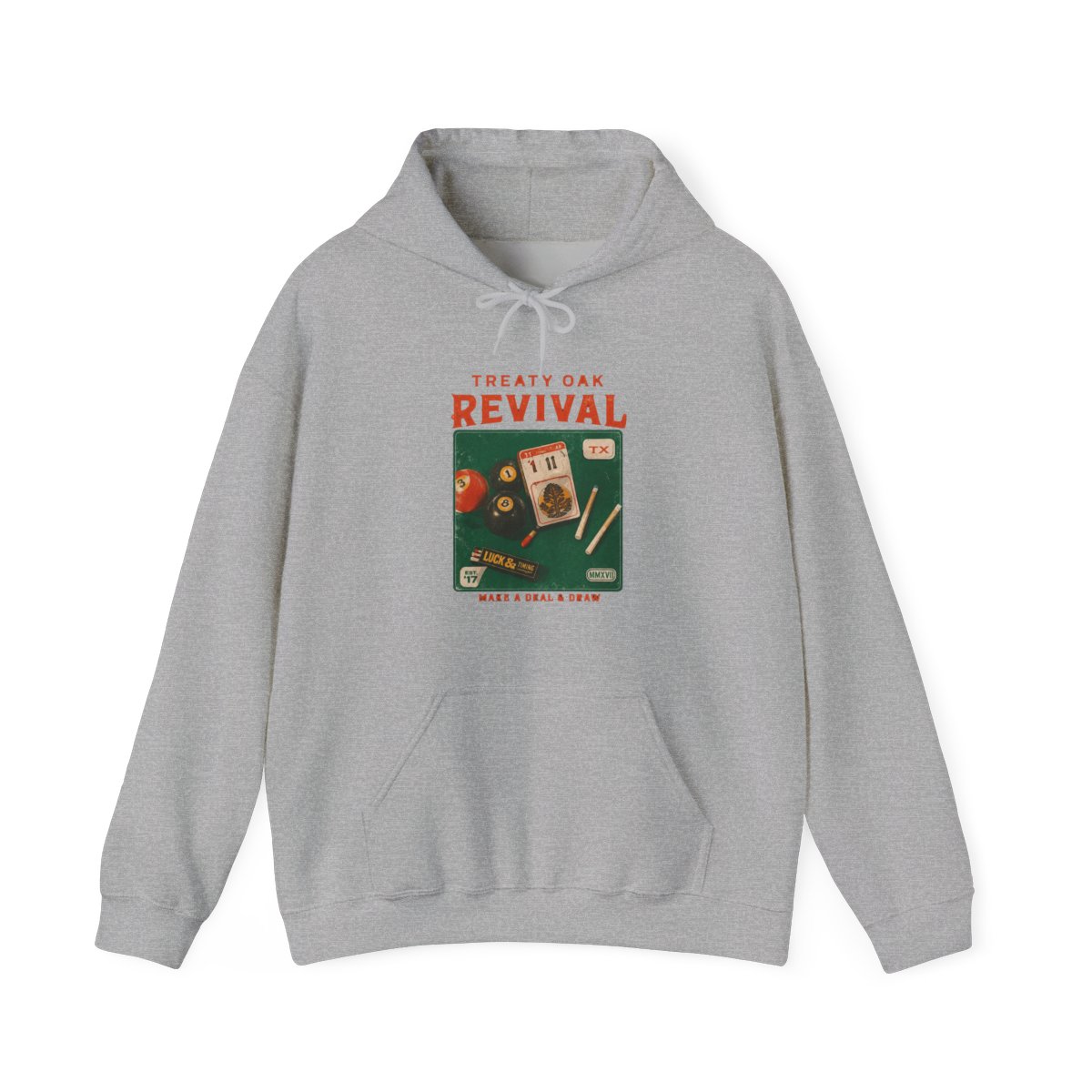 Streetwear Graphic Hoodie | Casual Pullover for Everyday Layering | Treaty Oak Revival - Official Hoodies merchandise