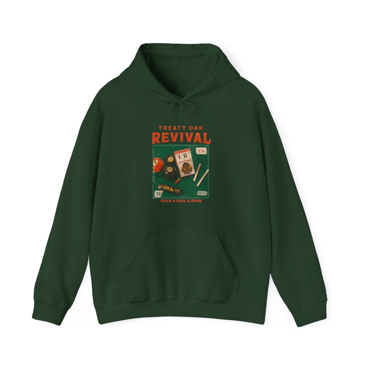 Streetwear Graphic Hoodie | Casual Pullover for Everyday Layering | Treaty Oak Revival
