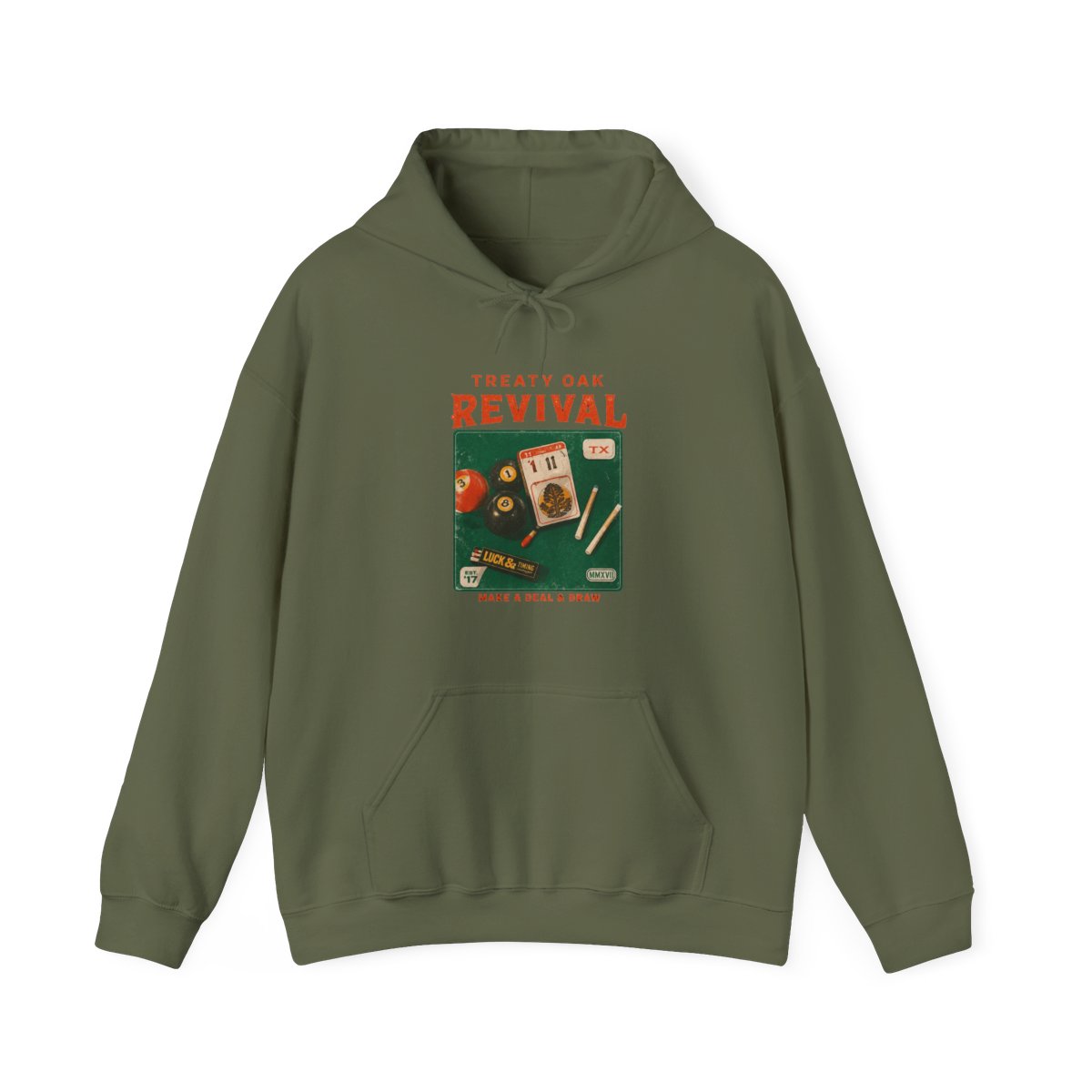 Streetwear Graphic Hoodie | Casual Pullover for Everyday Layering | Treaty Oak Revival - alternate angle 4, merchandise