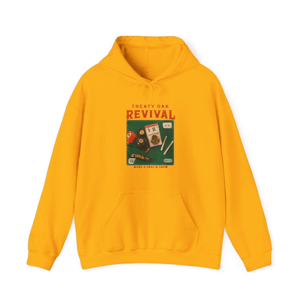 Streetwear Graphic Hoodie | Casual Pullover for Everyday Layering | Treaty Oak Revival - alternate angle 2, merchandise