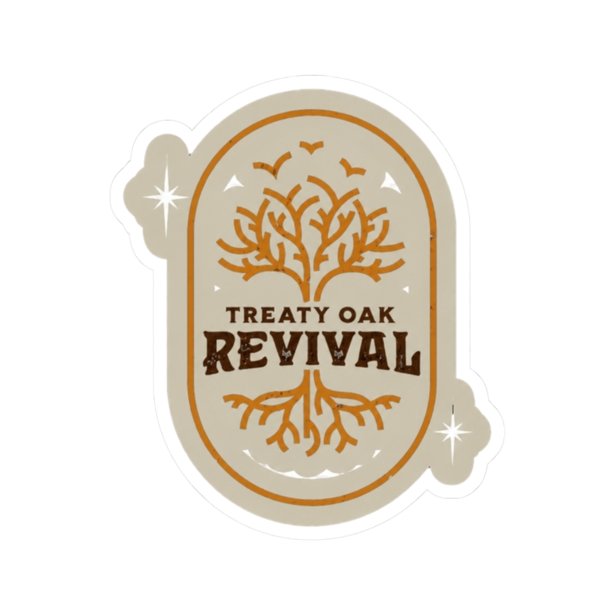 Treaty oak revival Sticker - alternate angle 3, merchandise