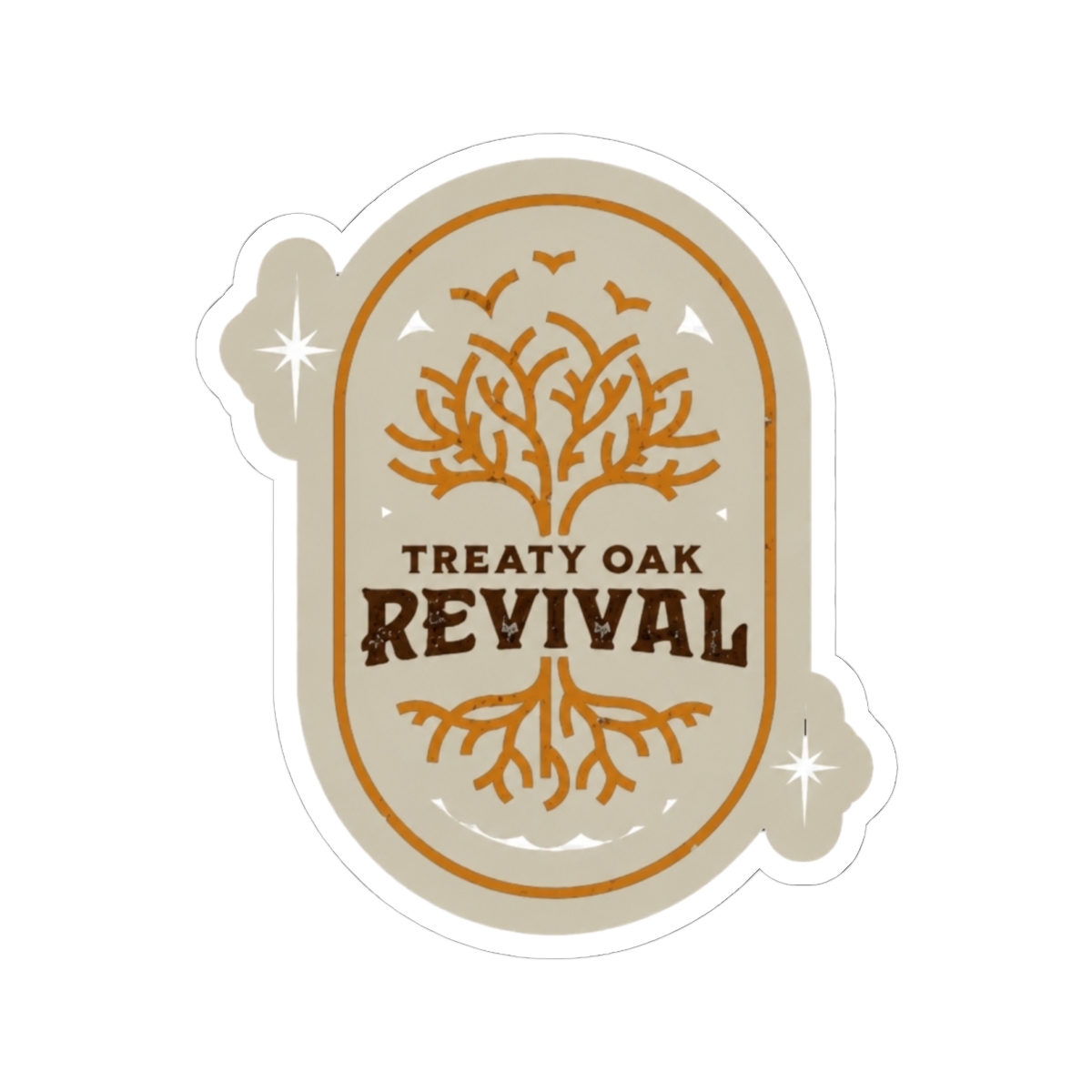 Treaty oak revival Sticker - alternate angle 2, merchandise