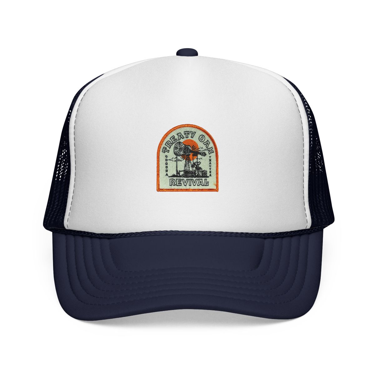 AUS TOR Patch Trucker Hat | Treaty Oak Revival - alternate angle 3, merchandise